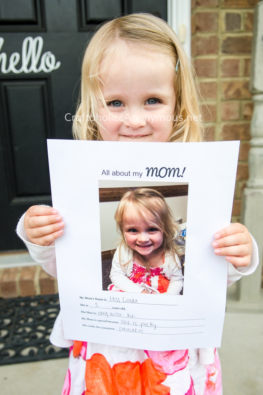 Mothers Day Printable For Preschool