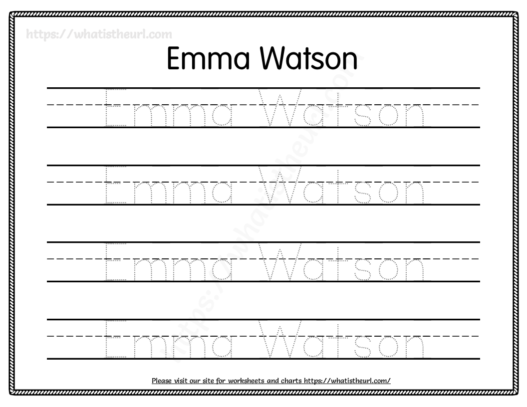 Free Printable Traceable Name Worksheets Free Printable Traceable Name Worksheets