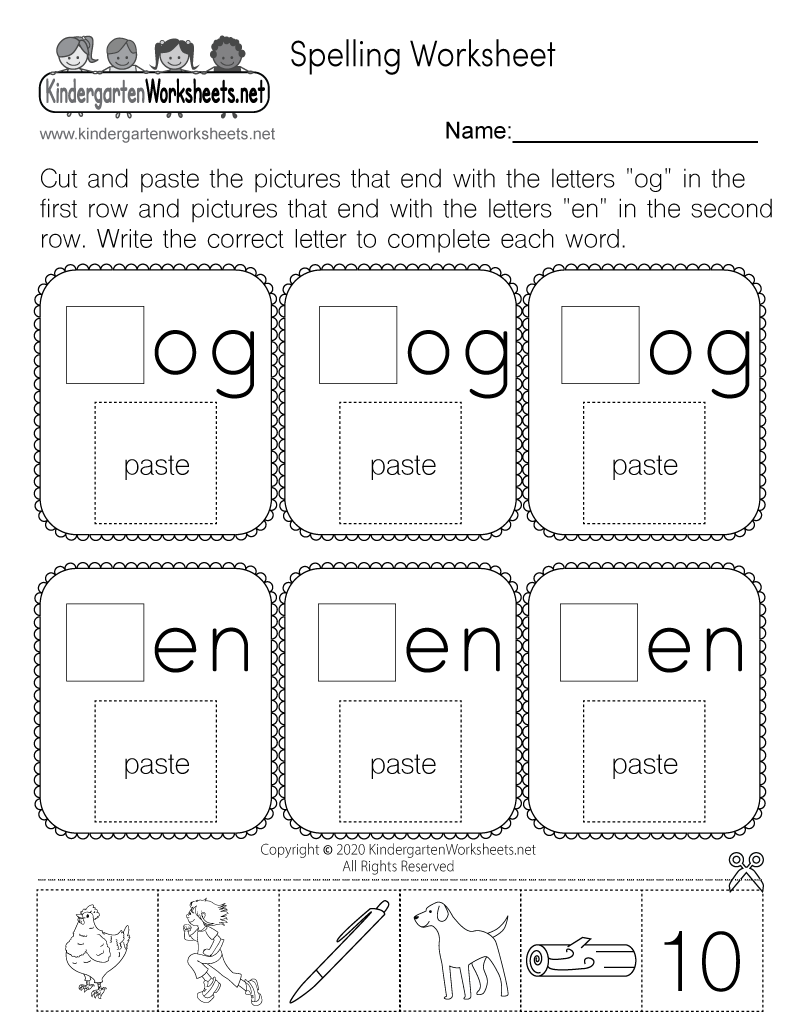 Cut And Paste Spelling Worksheet Free Printable Digital U0026 PDF Cut And Paste Spelling Worksheet Free Printable Digital U0026 PDF