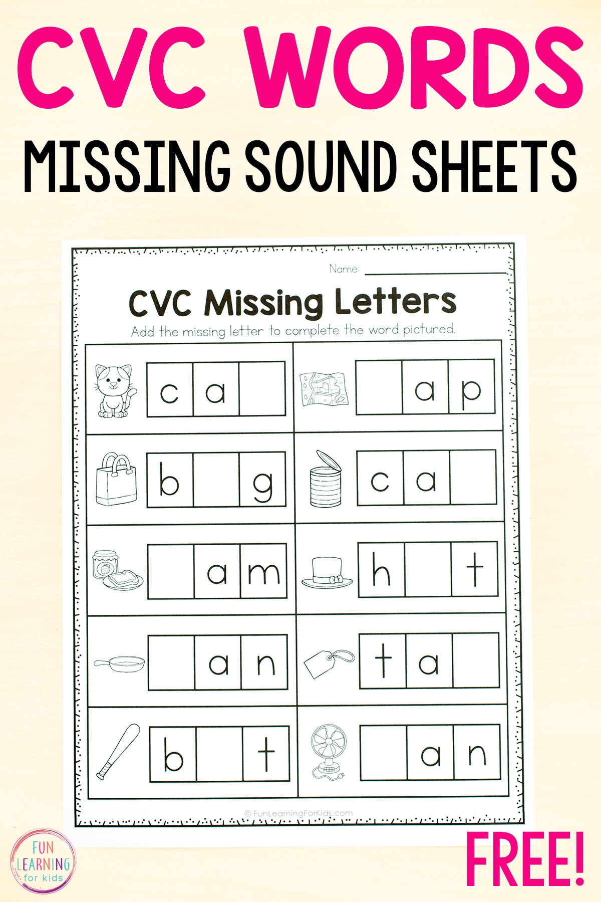 Complete The Word Worksheets For Kindergarten Complete The Word Worksheets For Kindergarten