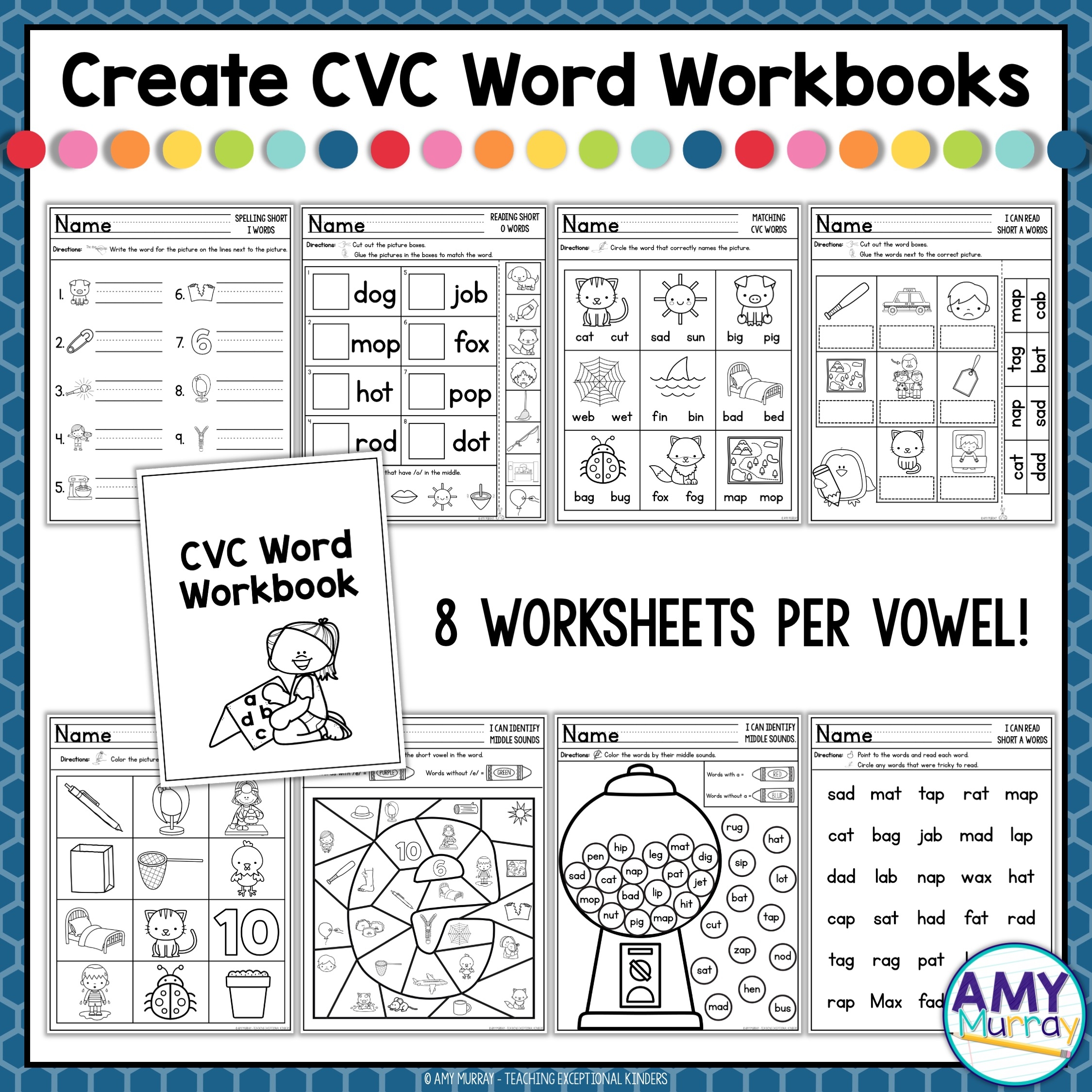 CVC Word Worksheets Printables Teaching Exceptional Kinders CVC Word Worksheets Printables Teaching Exceptional Kinders
