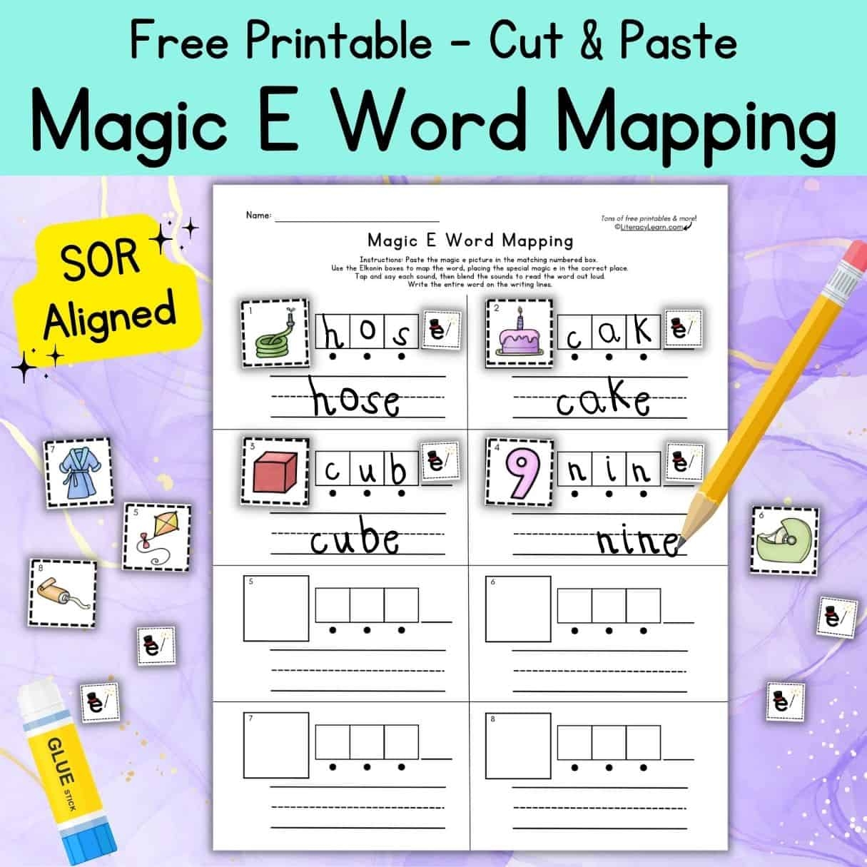 CVCe Word Mapping Free Printable Worksheet Literacy Learn CVCe Word Mapping Free Printable Worksheet Literacy Learn