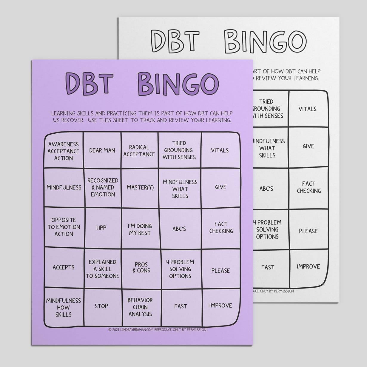 DBT Printables Bingo Worksheet U0026 DBT Skills Cheat Sheet LindsayBraman DBT Printables Bingo Worksheet U0026 DBT Skills Cheat Sheet LindsayBraman
