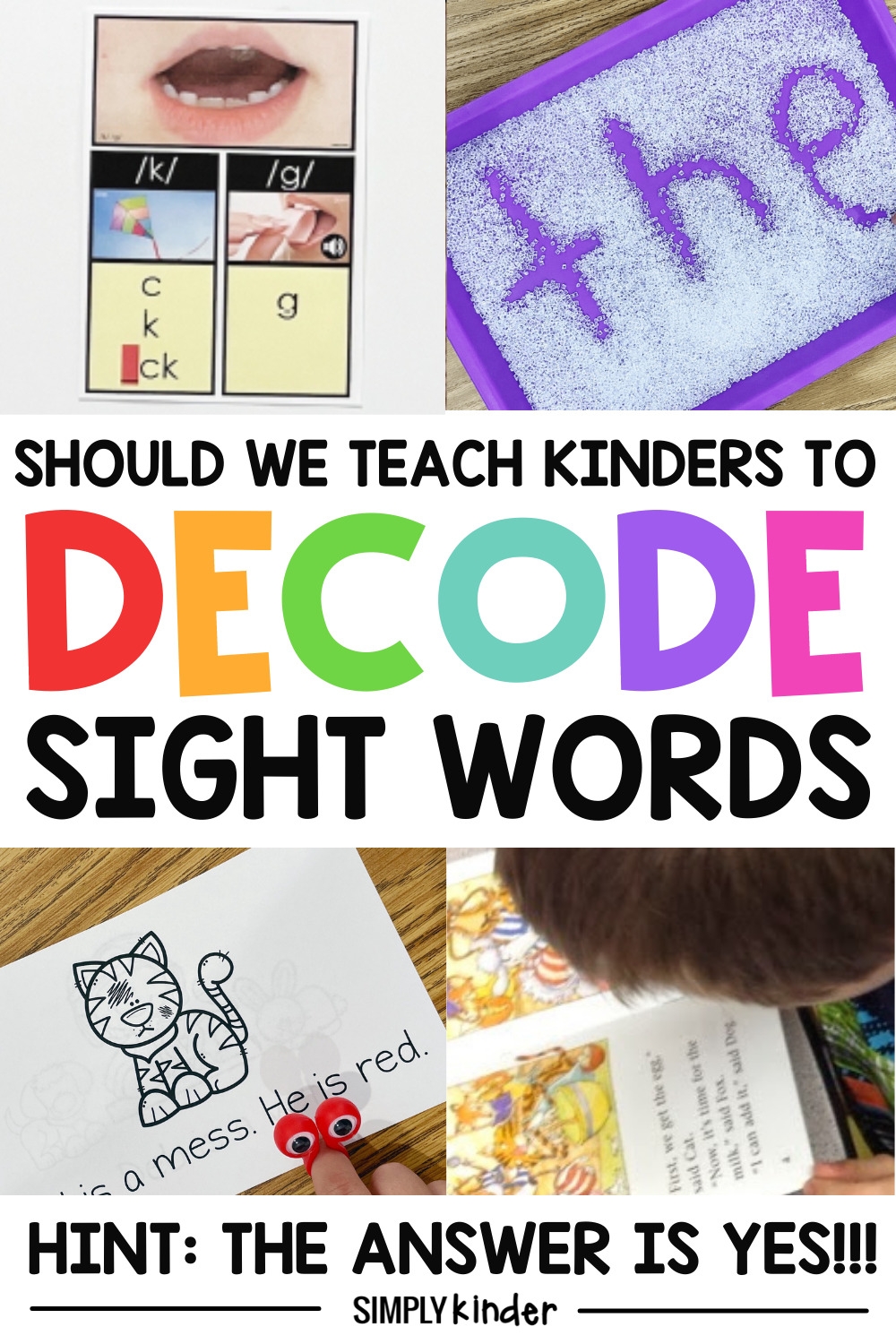 Decoding Sight Words Simply Kinder Decoding Sight Words Simply Kinder