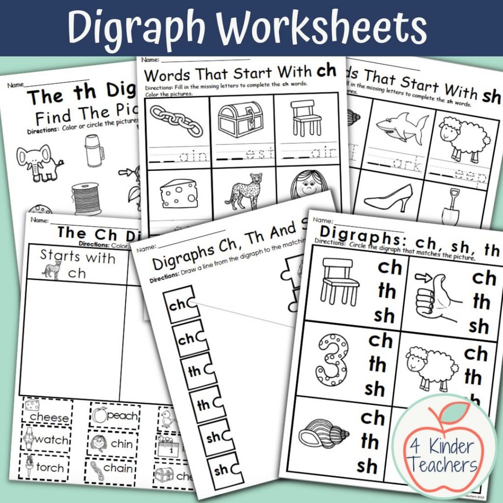 Free Printable Digraph Worksheets For Kindergarten Free Printable Digraph Worksheets For Kindergarten