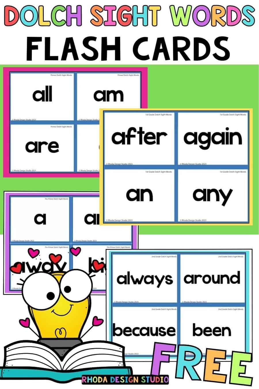 Printable Sight Word Flashcards For Preschool Printable Sight Word Flashcards For Preschool
