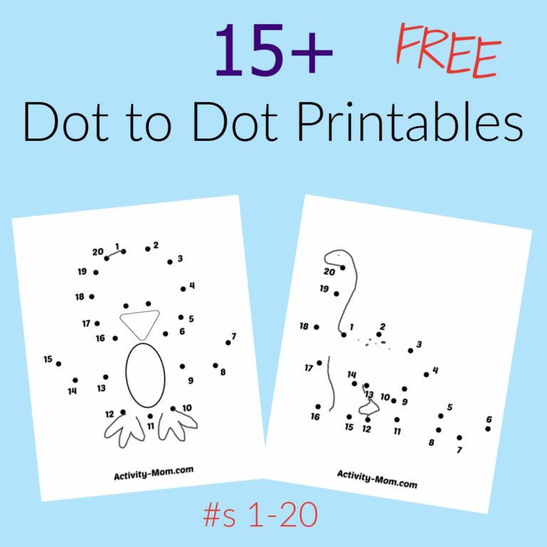 Dot To Dot Worksheets Numbers 1 To 20 free Printable The