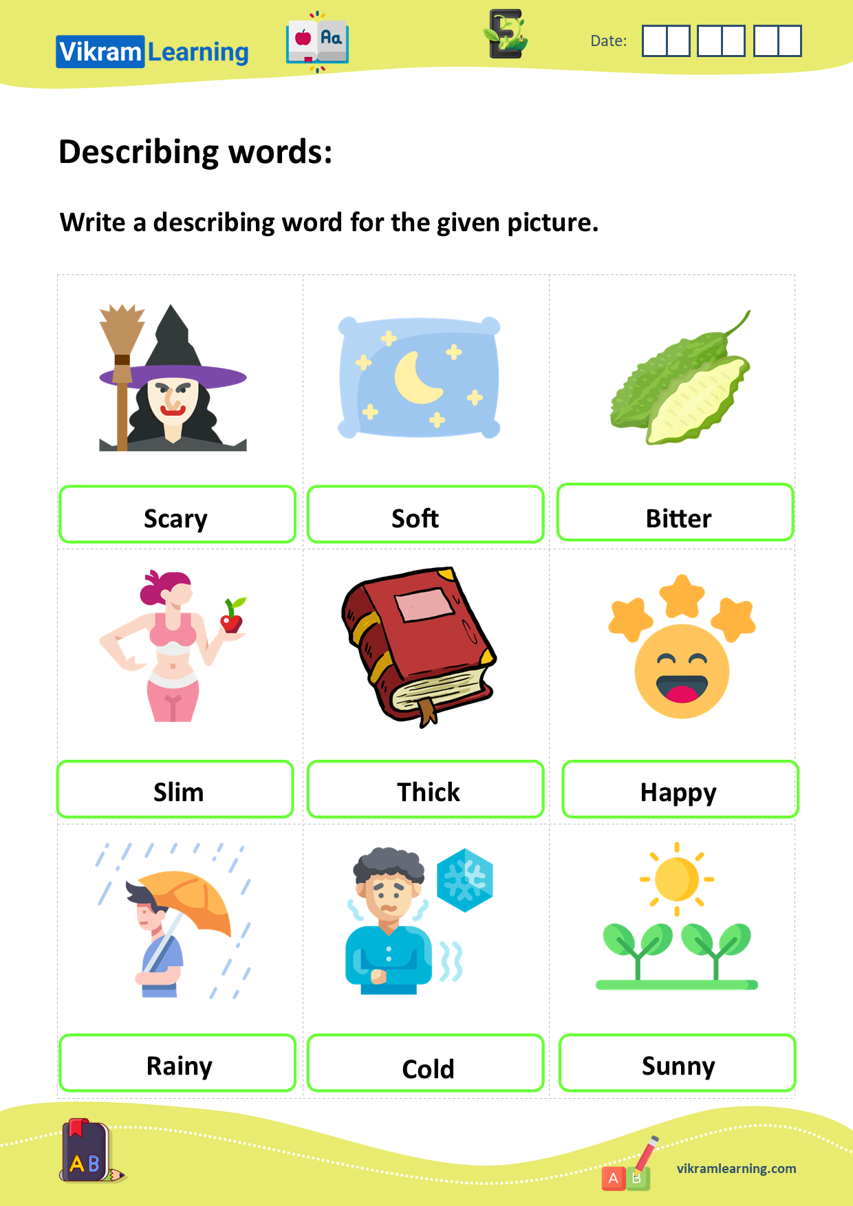 Download Describing Words Adjectives Worksheets Vikramlearning Download Describing Words Adjectives Worksheets Vikramlearning