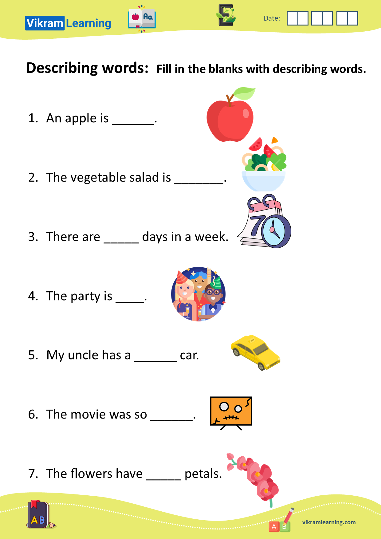 Download Describing Words Worksheets For Free Vikramlearning Download Describing Words Worksheets For Free Vikramlearning