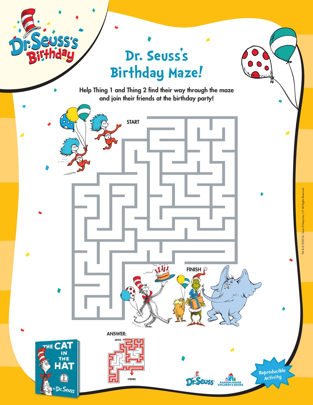 Dr Seuss Printable Preschool