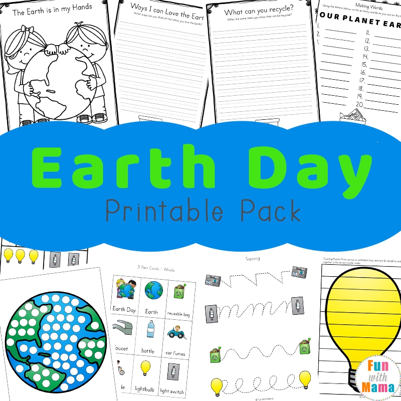 Earth Day Printable For Preschoolers