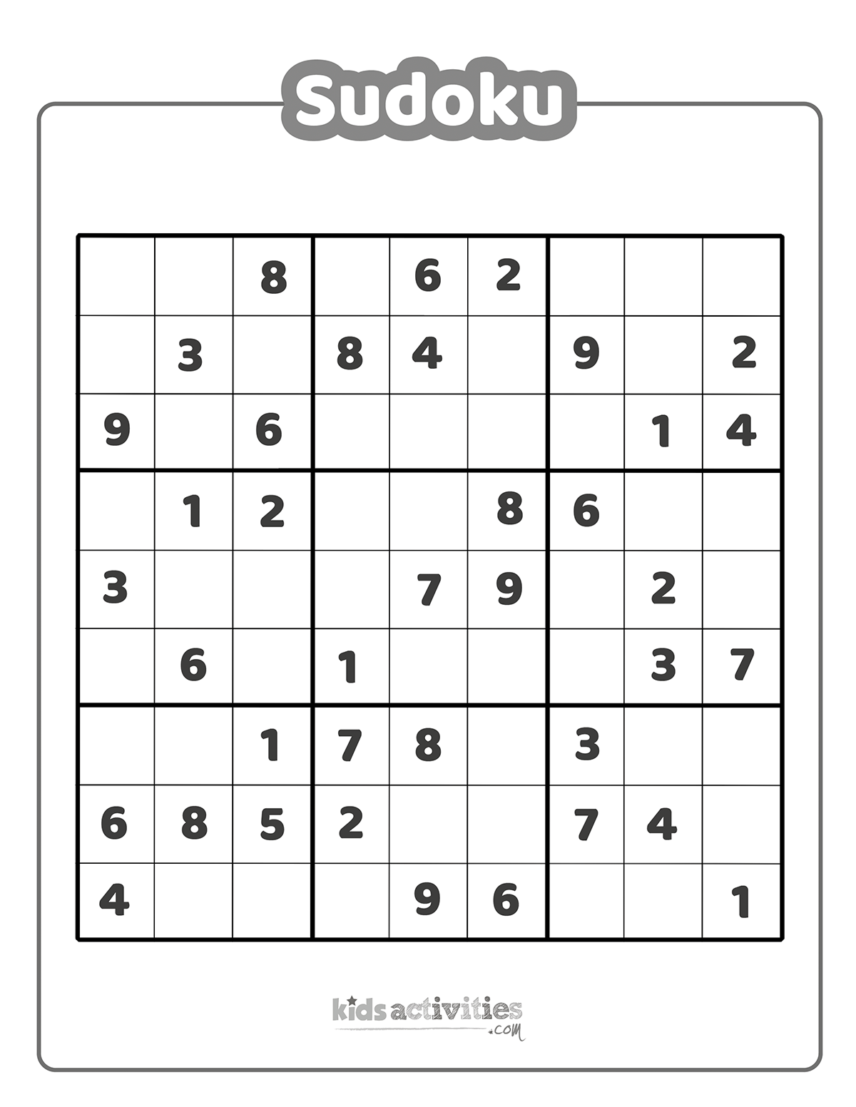 Easy And Hard Sudoku Printables Kids Activities Blog Worksheets Library