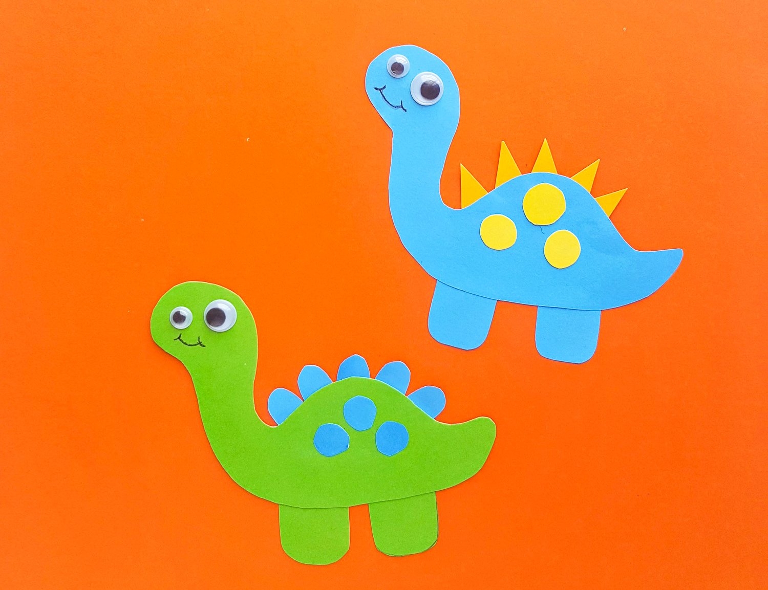 Easy Dinosaur Craft Preschool Activity Color Me Crafty