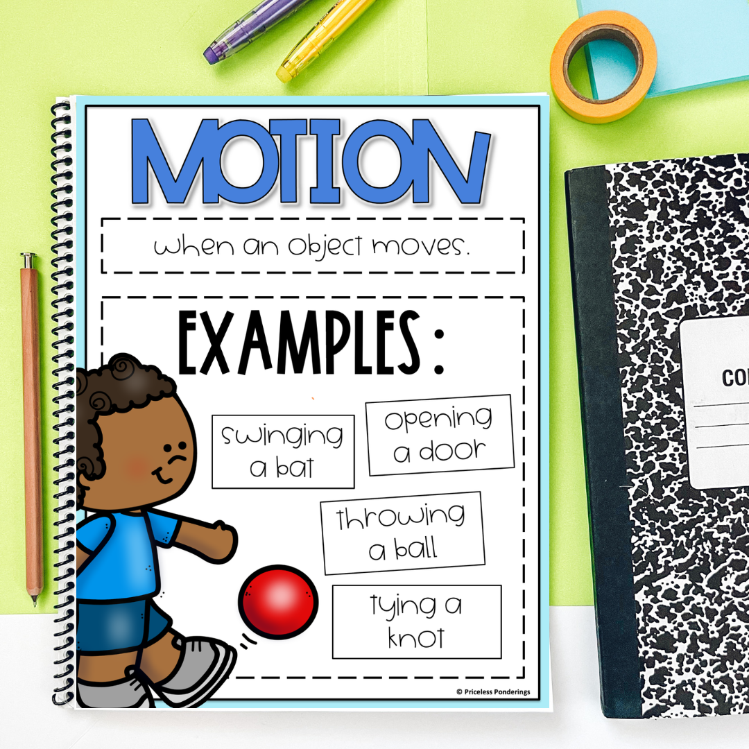 Easy Forces And Motion Unit Physical Science Worksheets 