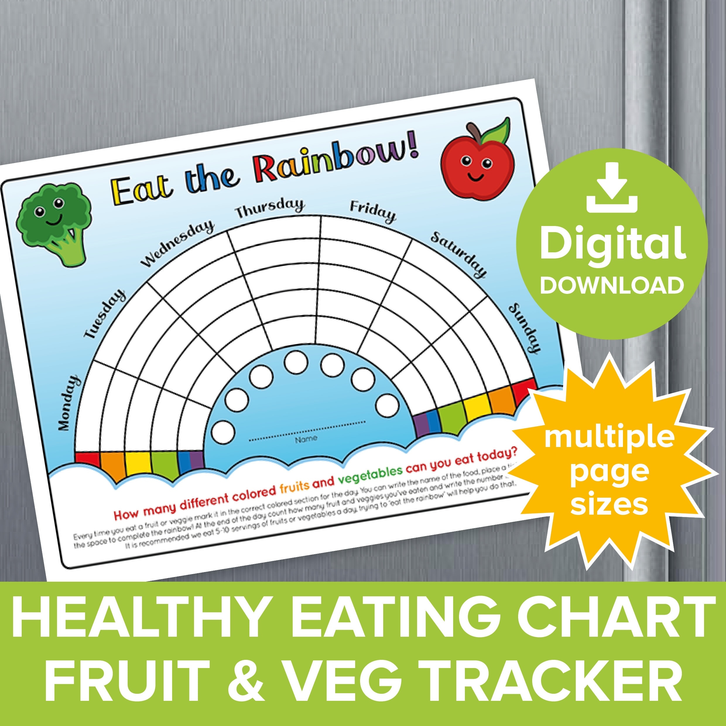 Free Printable Eat A Rainbow Worksheet Free Printable Eat A Rainbow Worksheet