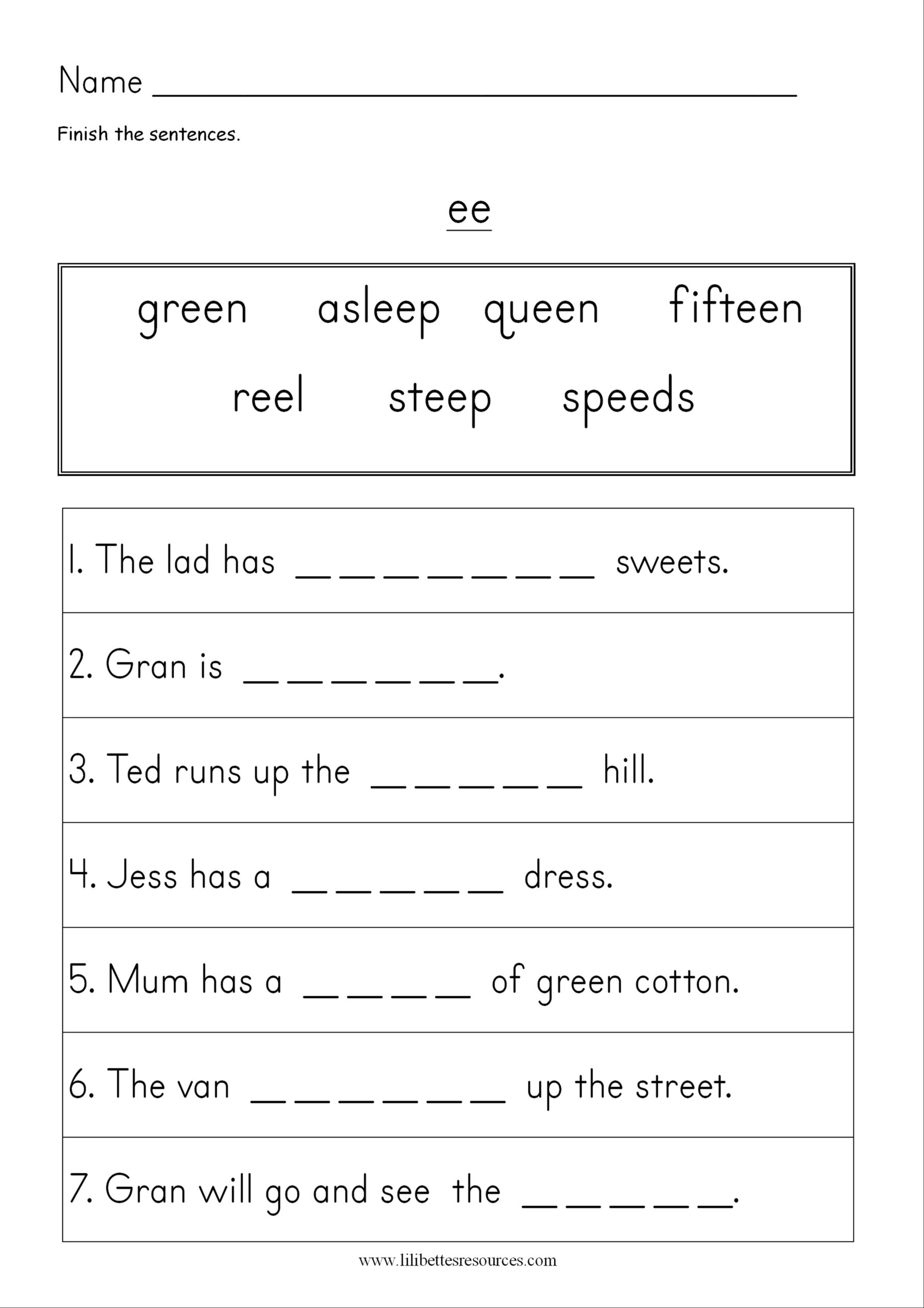 Ee Worksheet Free Printable Ee Worksheet Free Printable