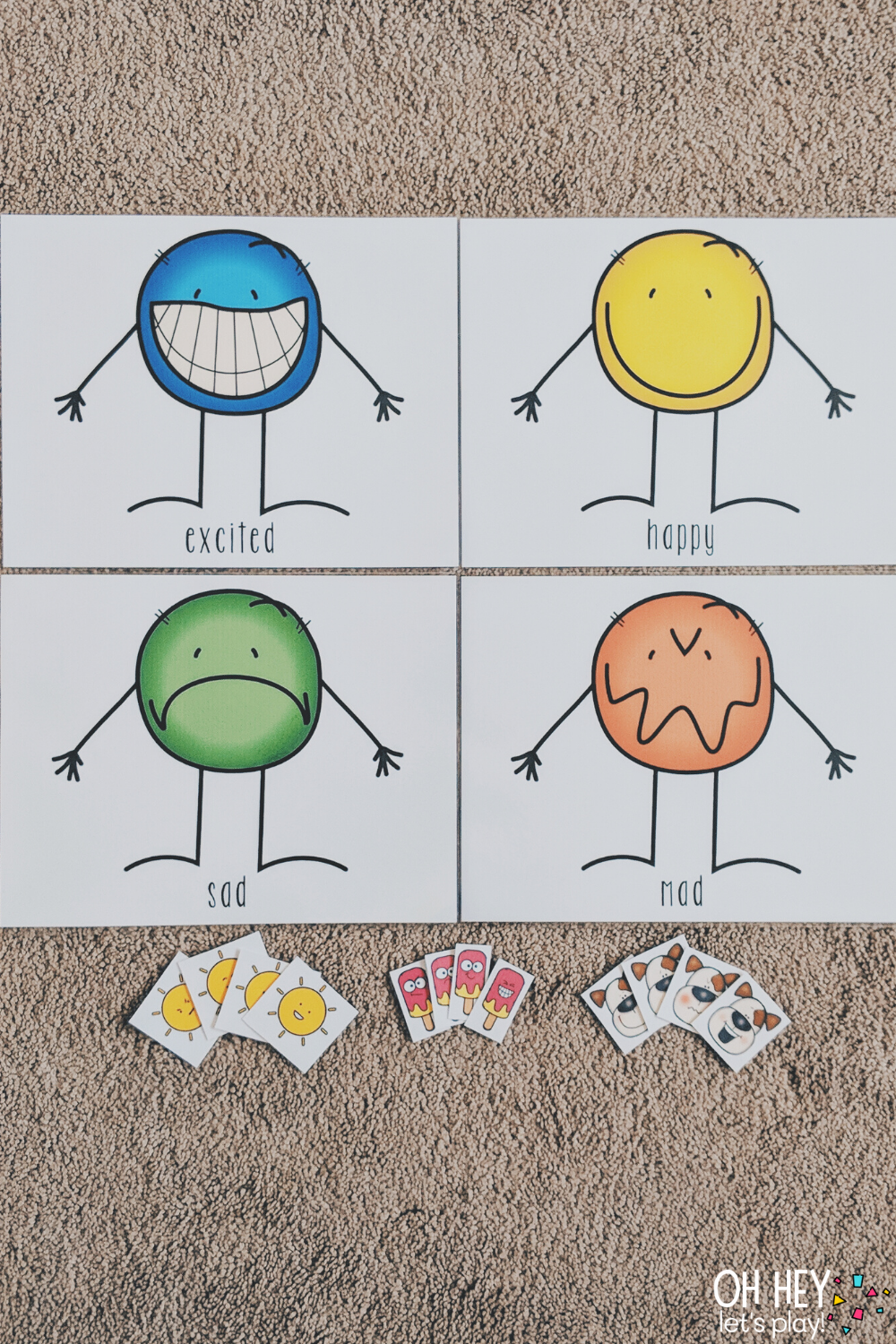 Emotion Sorting Activity Oh Hey Let s Play