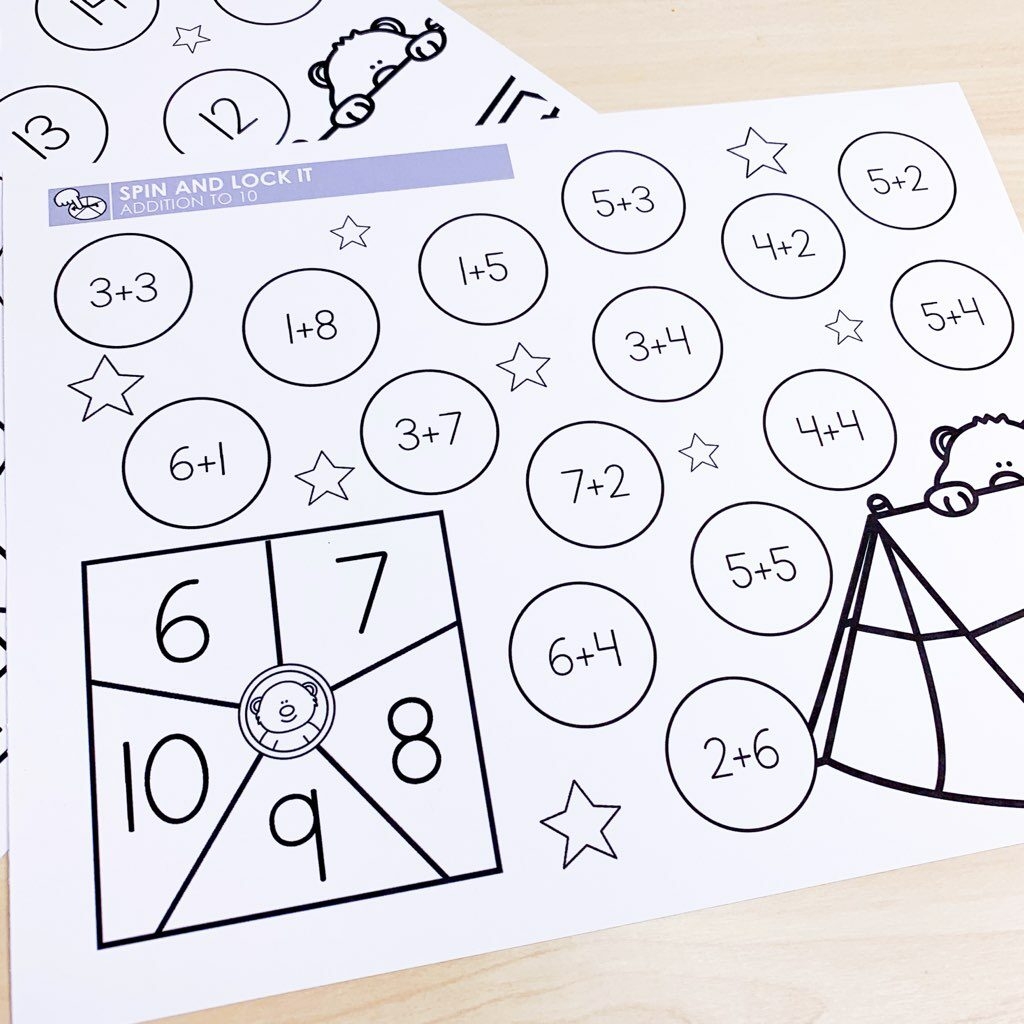 Math Camping Worksheets Math Camping Worksheets