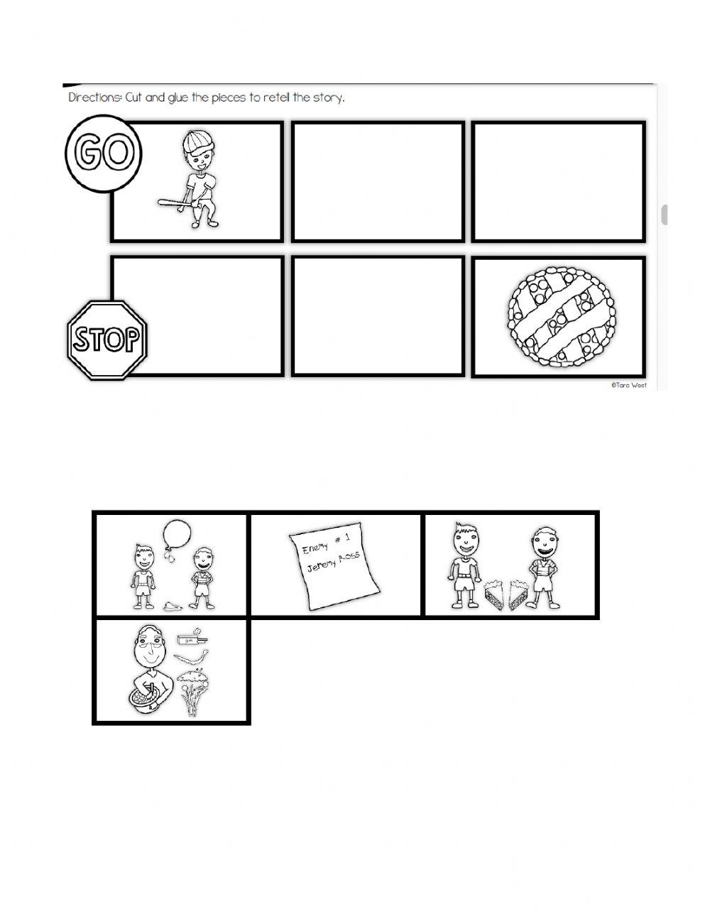 Enemy Pie Sequence By Tara West Worksheet Live Worksheets Worksheets Library