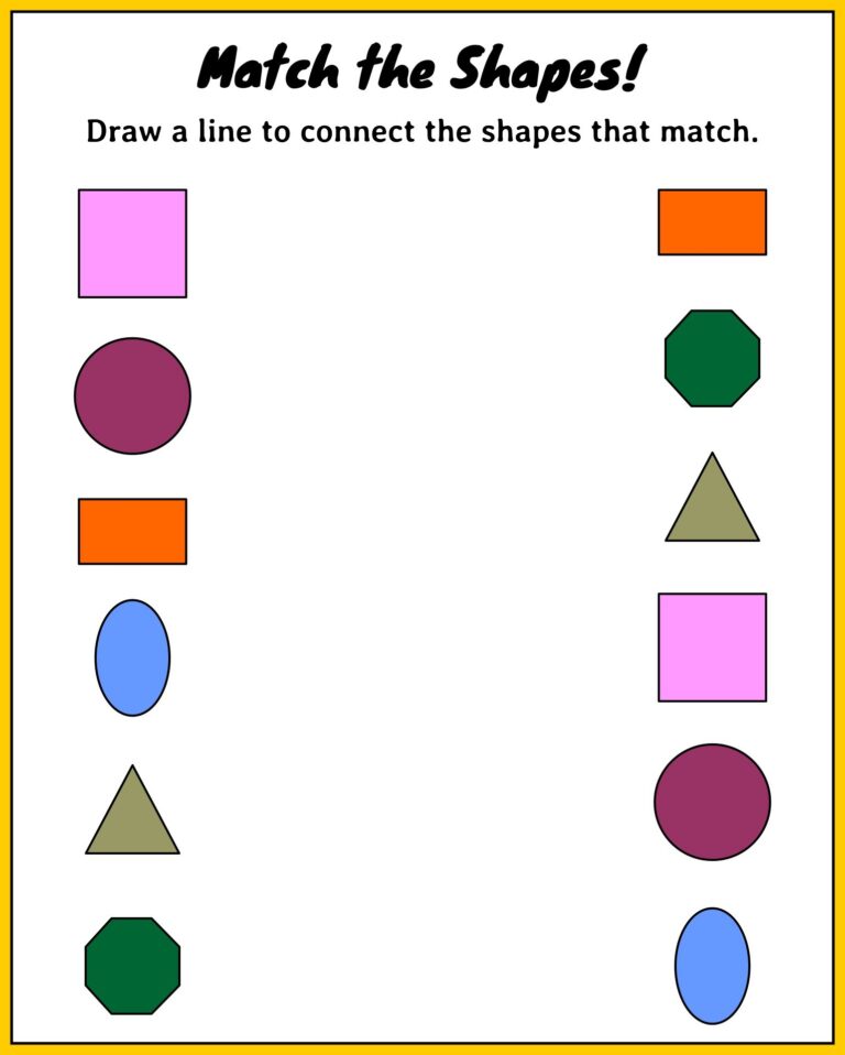 Engaging Worksheets For 3 Year Olds Fun Learning Activities