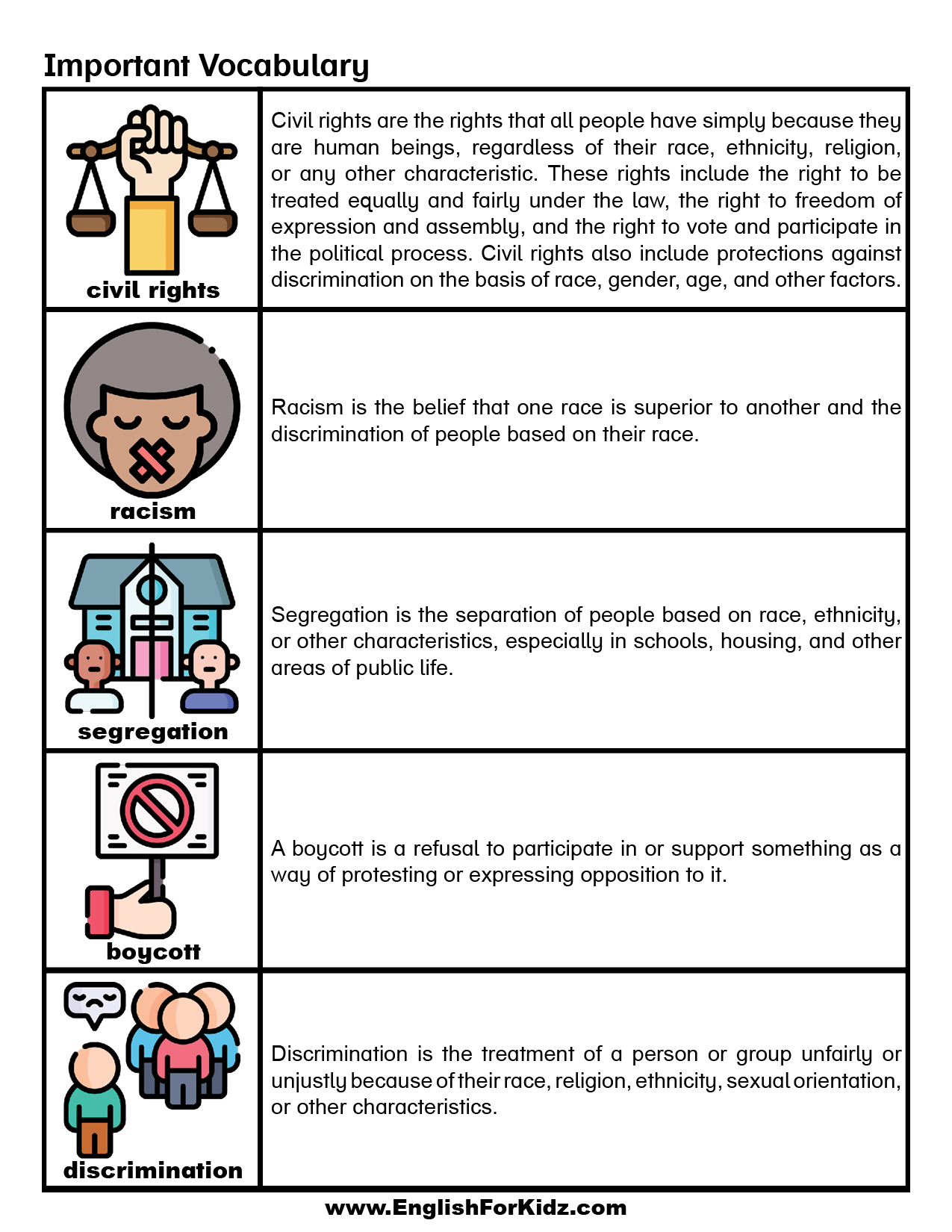 English For Kids Step By Step Martin Luther King Jr Day Worksheets Free PDF English For Kids Step By Step Martin Luther King Jr Day Worksheets Free PDF