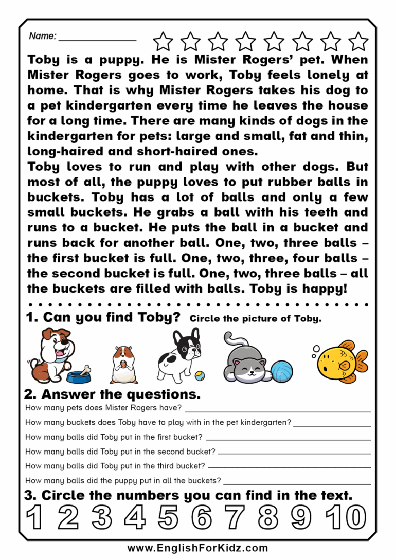 English For Kids Step By Step Reading Comprehension To Learn