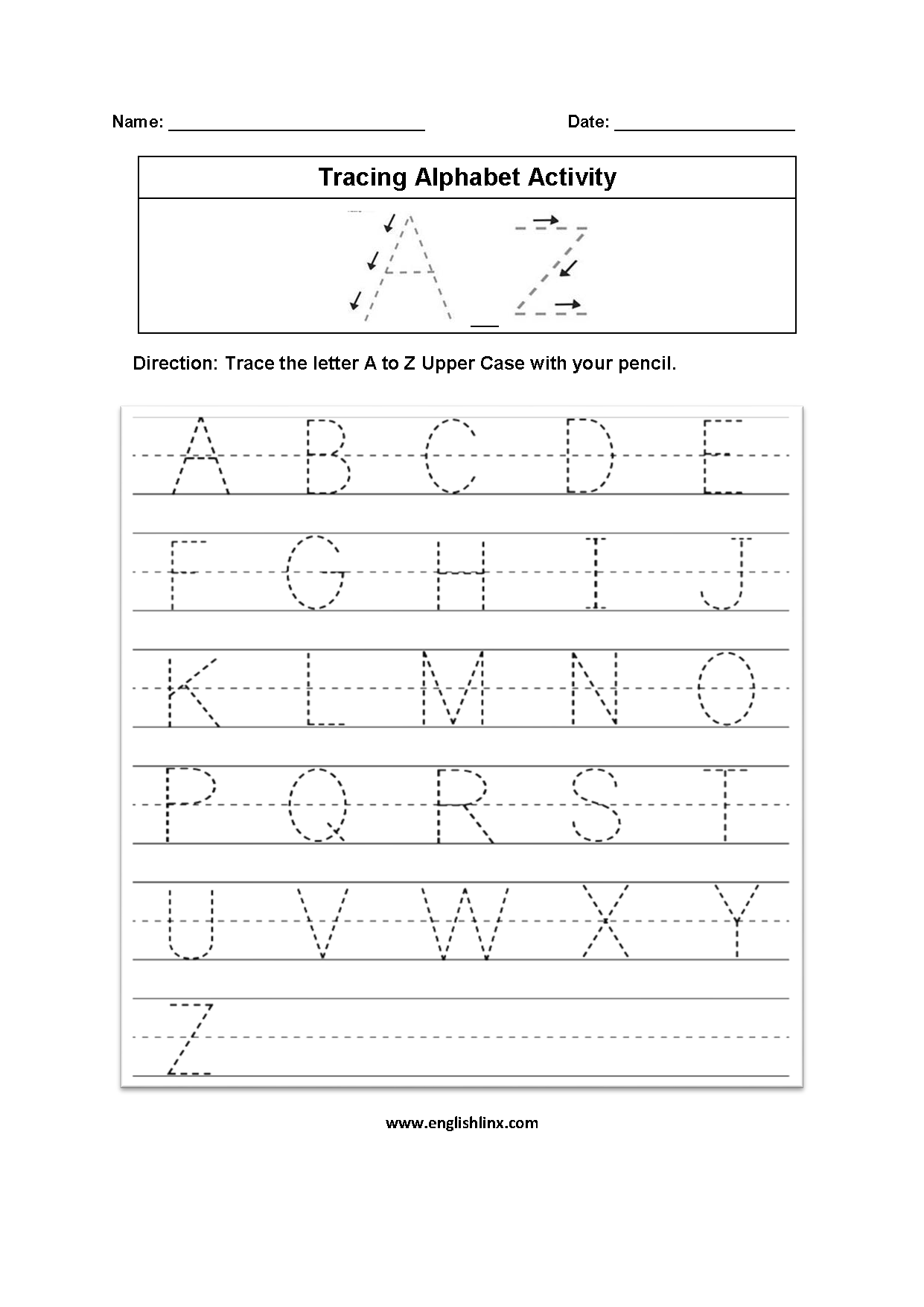 Basic English Alphabet Worksheets Basic English Alphabet Worksheets