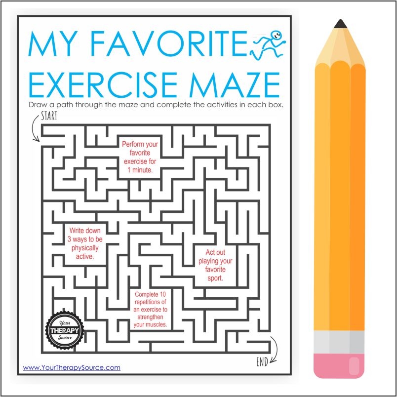Exercise Activity Maze Your Therapy Source Exercise Activity Maze Your Therapy Source