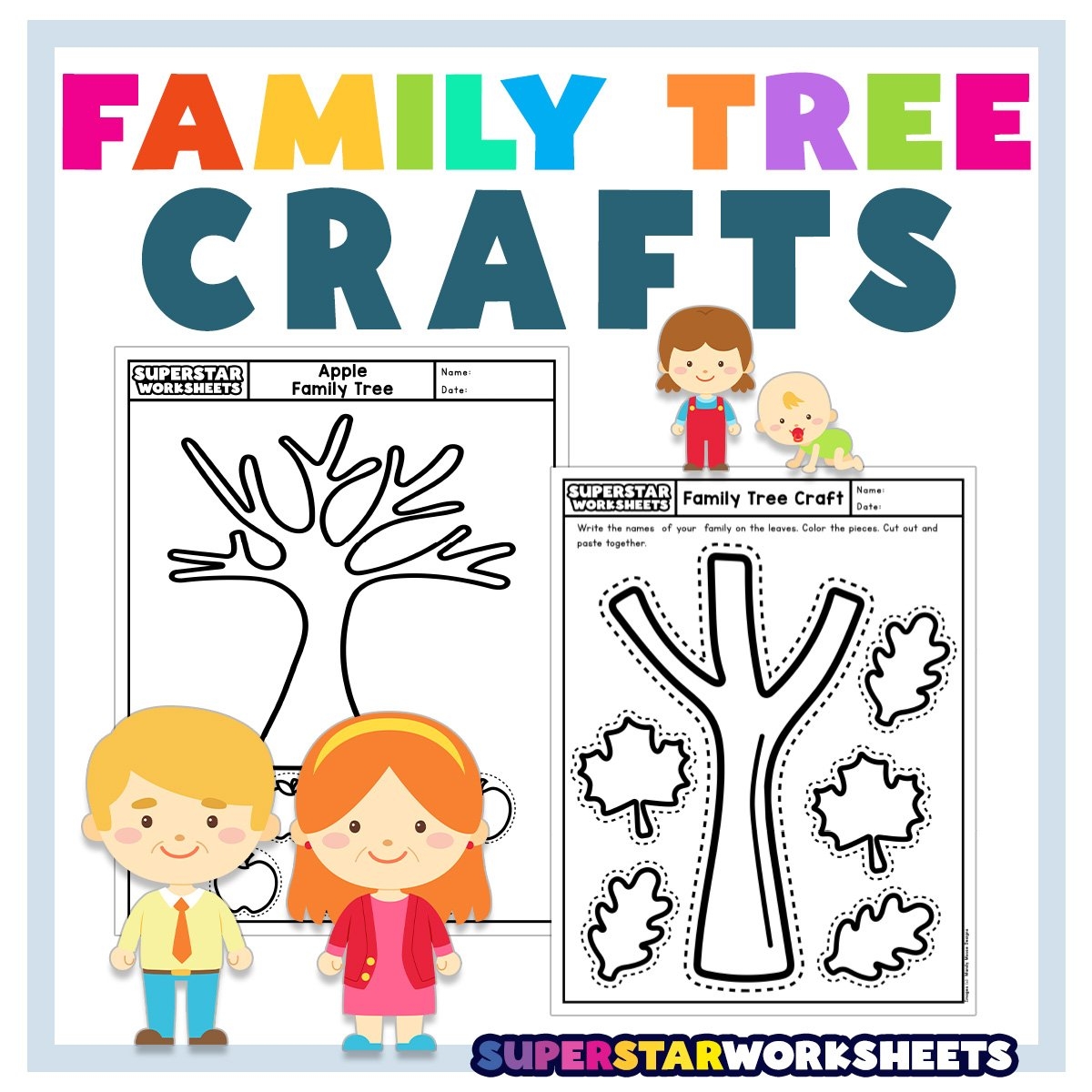 Free Printable Family Members Worksheet
