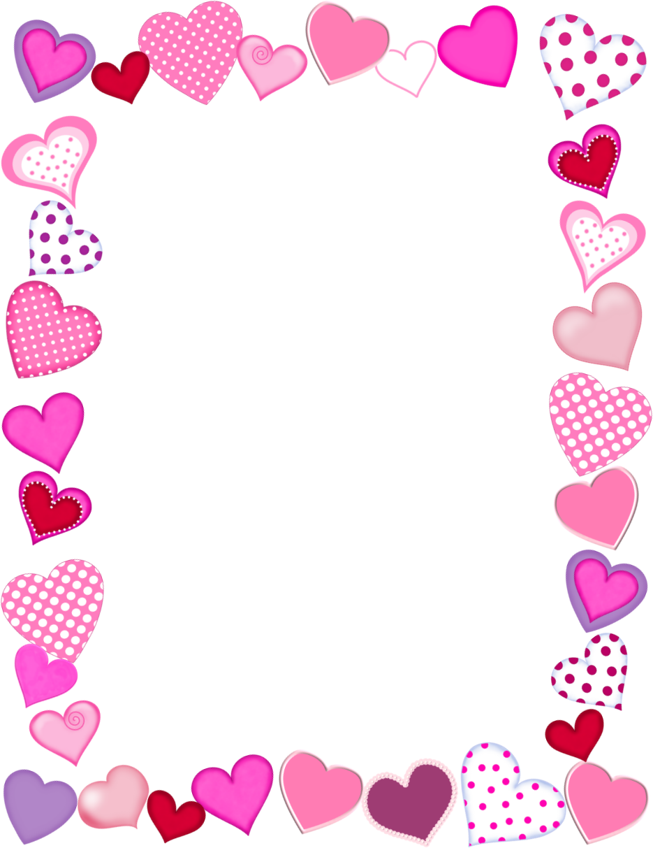 Preschool Border Frames Printables Valentines Day