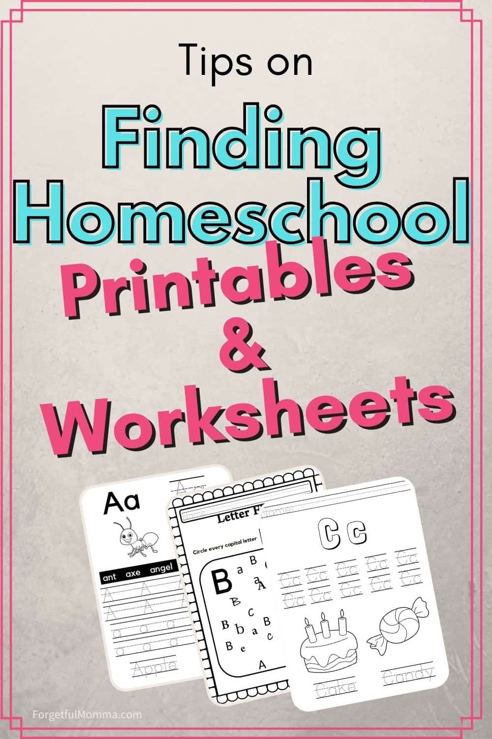 Finding Homeschool Printables Worksheets Finding Homeschool Printables Worksheets