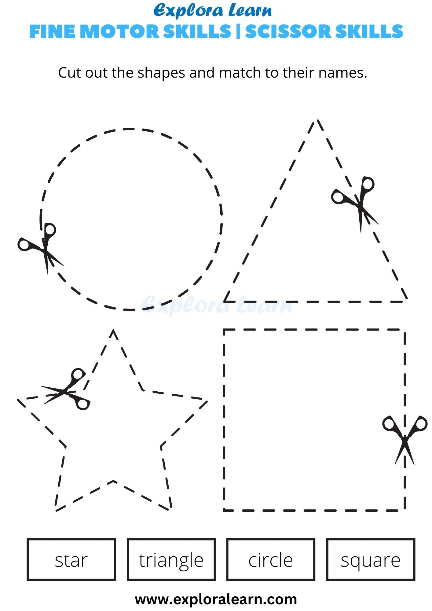 Fine Motor Skills Scissor Skills Worksheets For Kids Fine Motor Skills Scissor Skills Worksheets For Kids