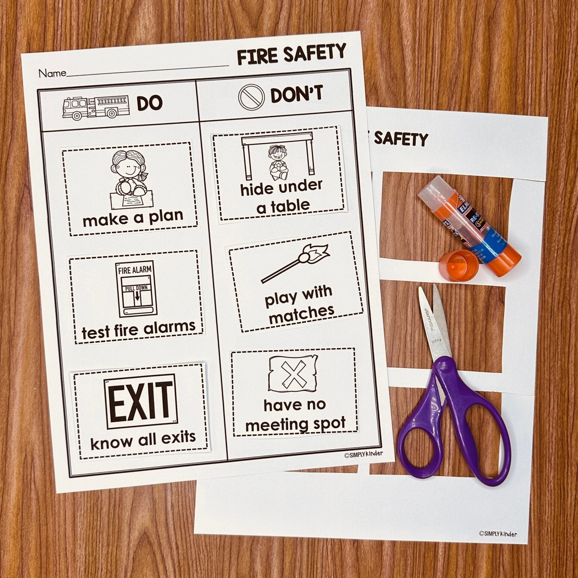 Fire Safety Printables For Preschoolers