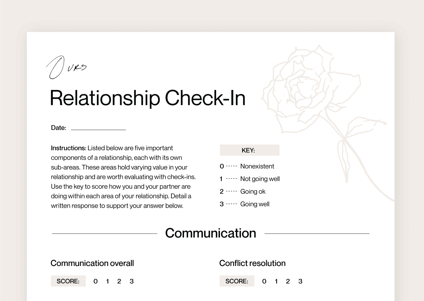 Free Printable Worksheets For Couples