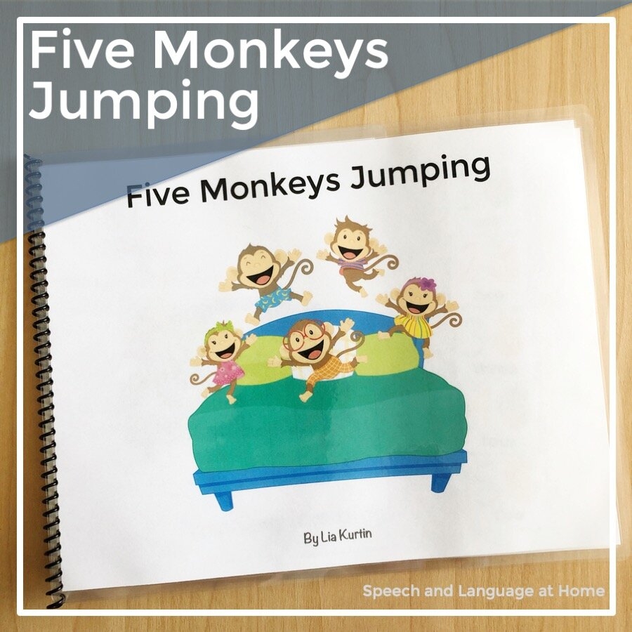 Five Little Monkeys Early Songs Interactive Books Preschool AAC Five Little Monkeys Early Songs Interactive Books Preschool AAC