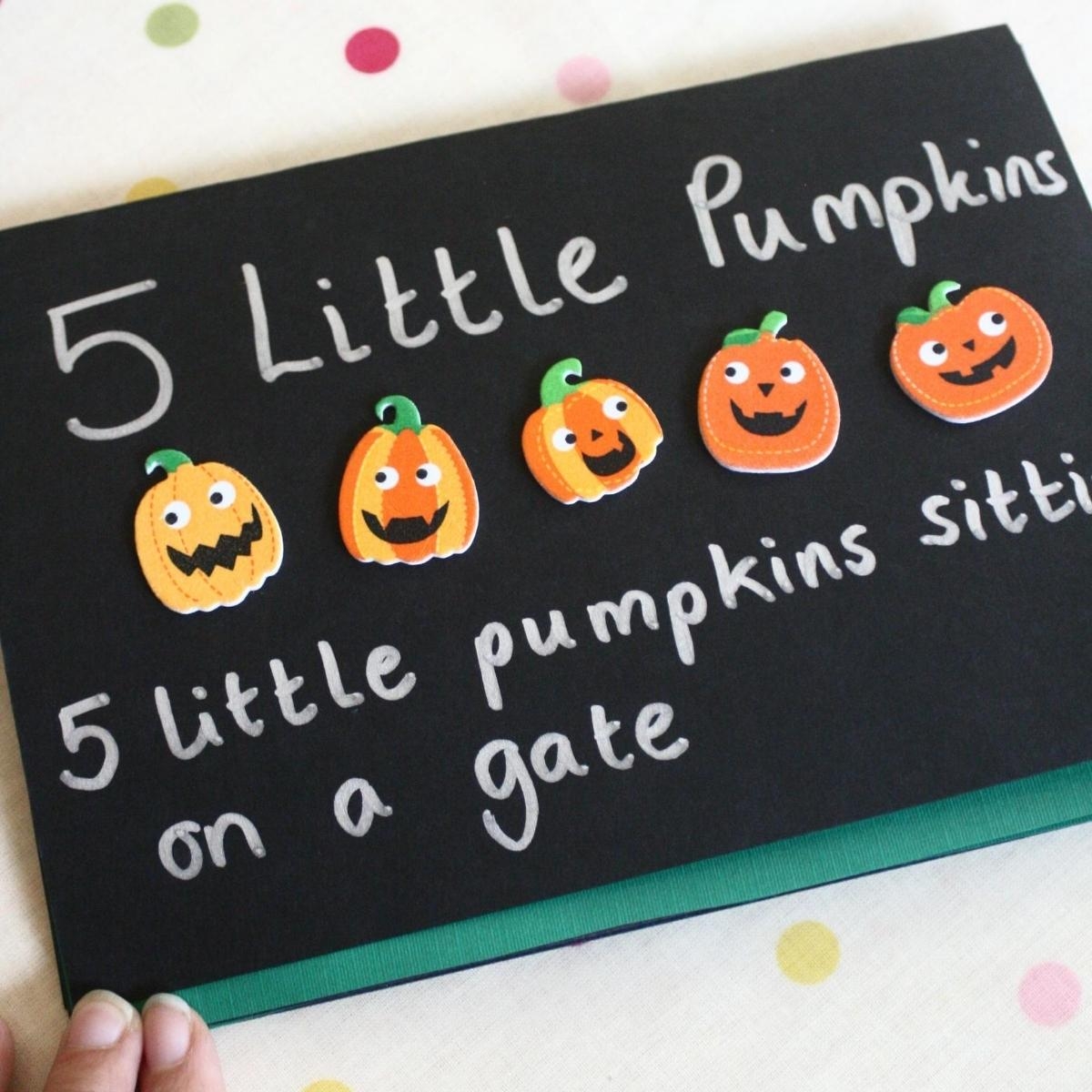 Five Little Pumpkins Activity And Craft For Toddlers And Preschoolers