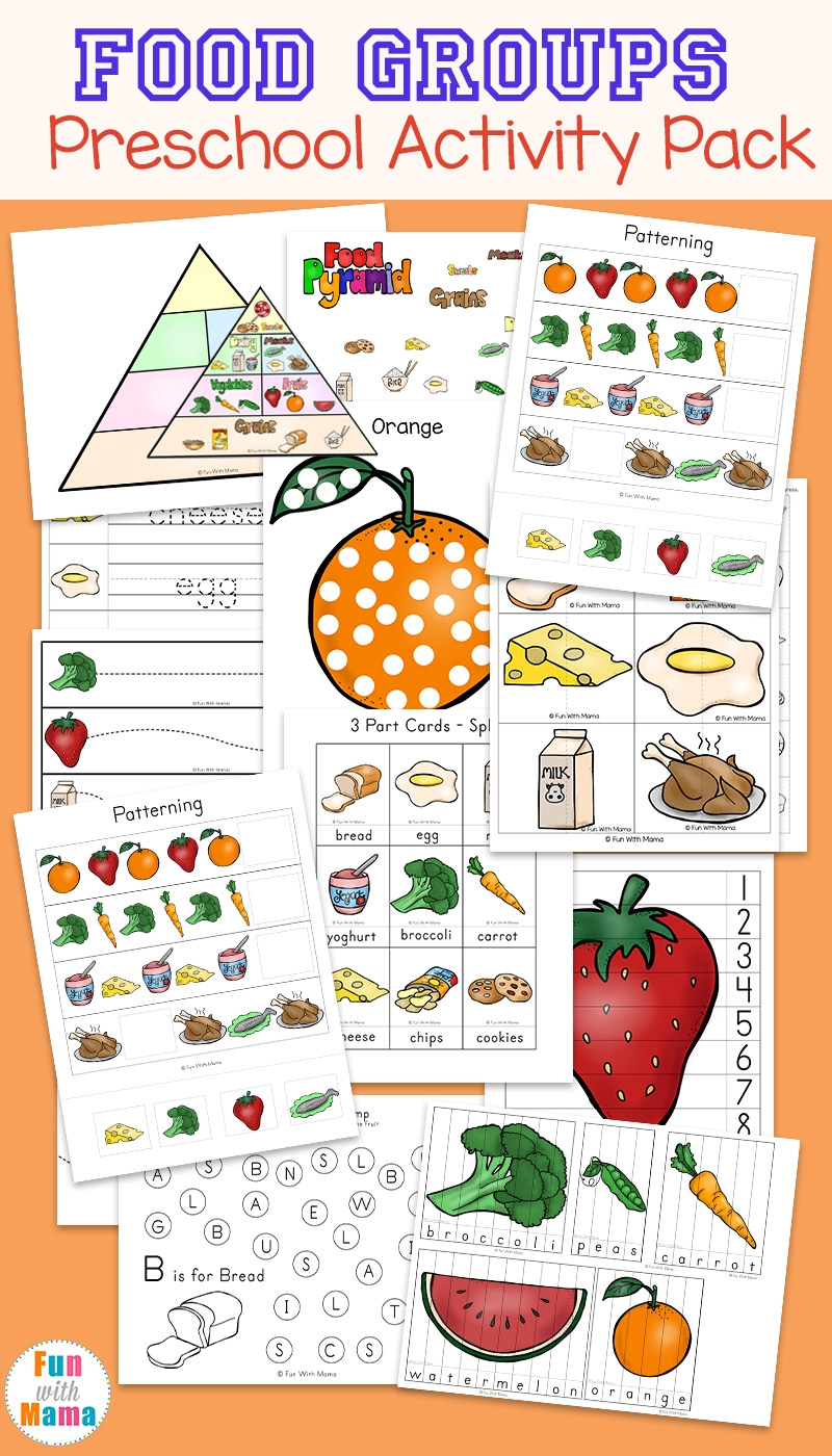 Food Pyramid For Preschoolers Printables