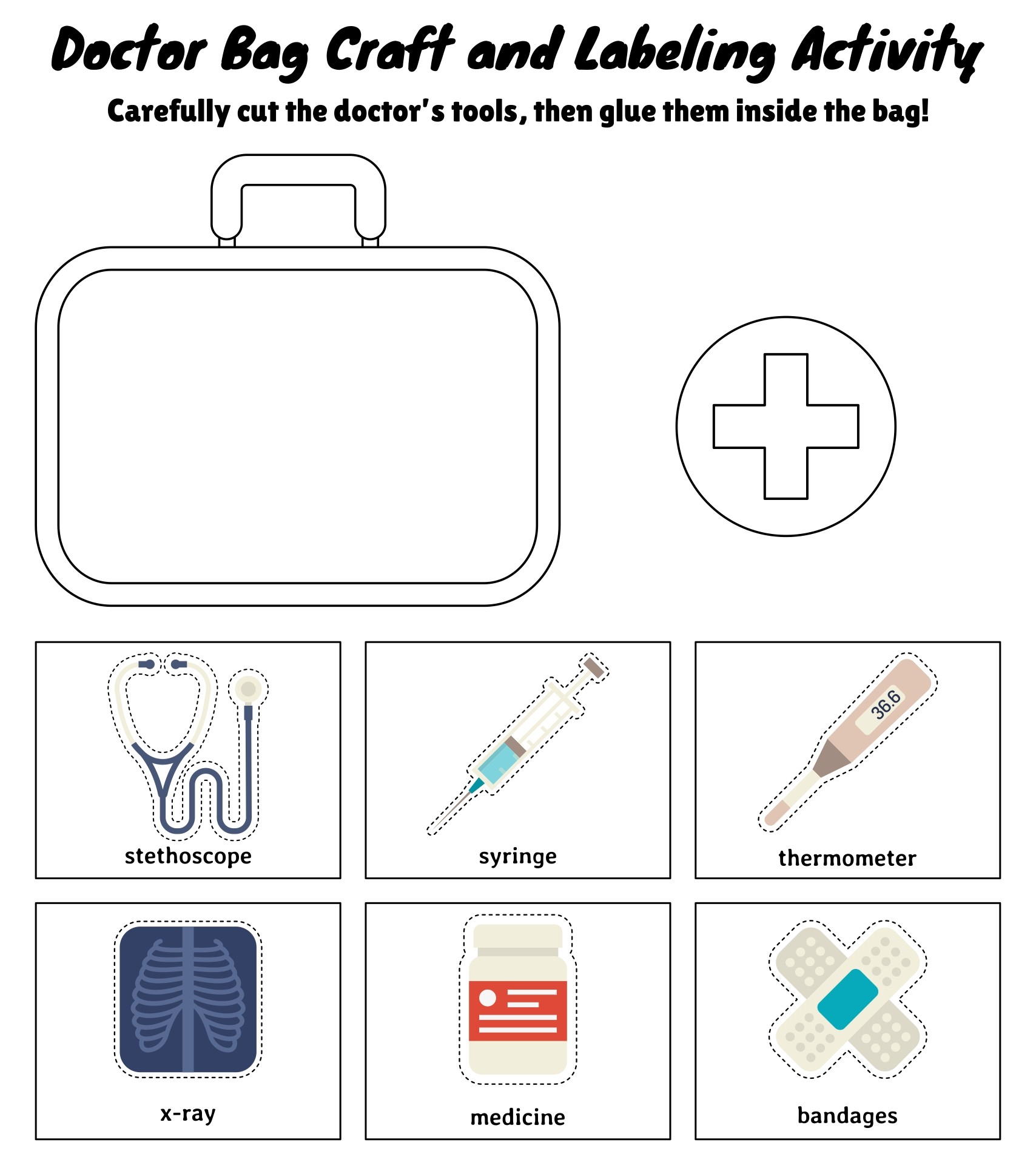 For Preschool Doctor Bag 10 Free PDF Printables Printablee