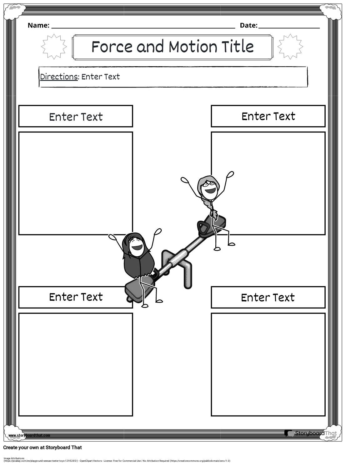 Force And Motion Free Printable Worksheets