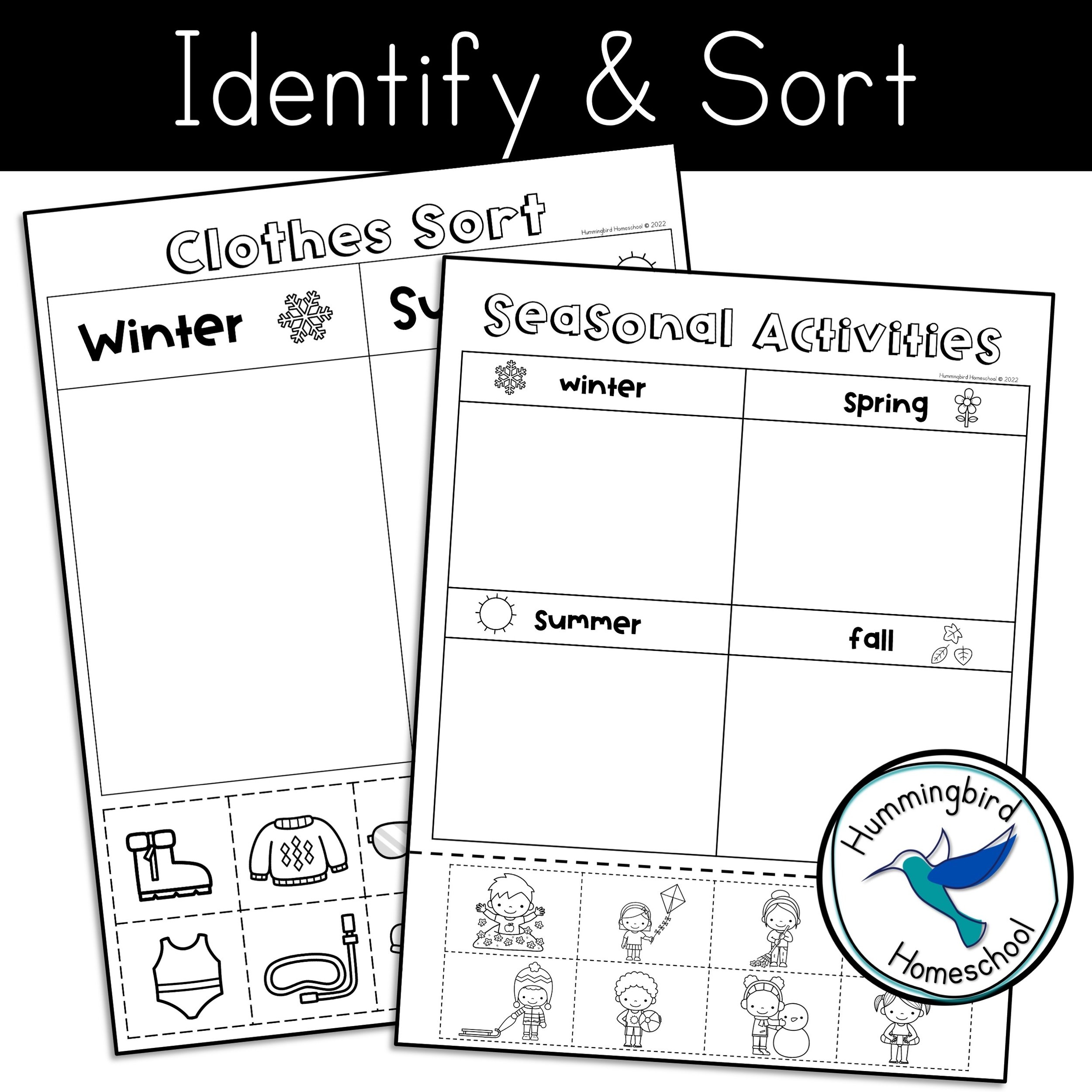Four Seasons Activities For Kindergarten U0026 Preschool Hummingbird Homeschool