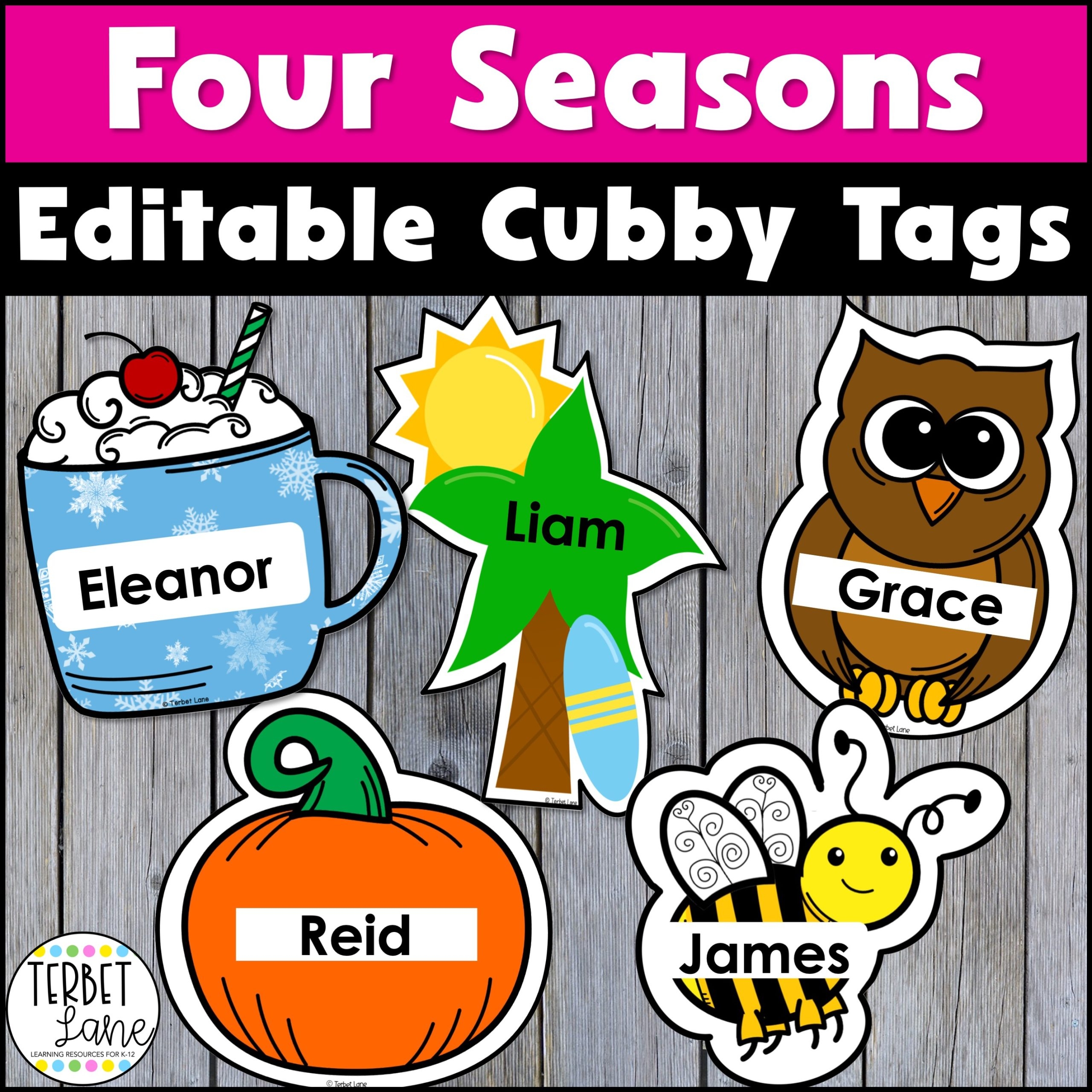 Printable Fun Cubby Tags For Preschool