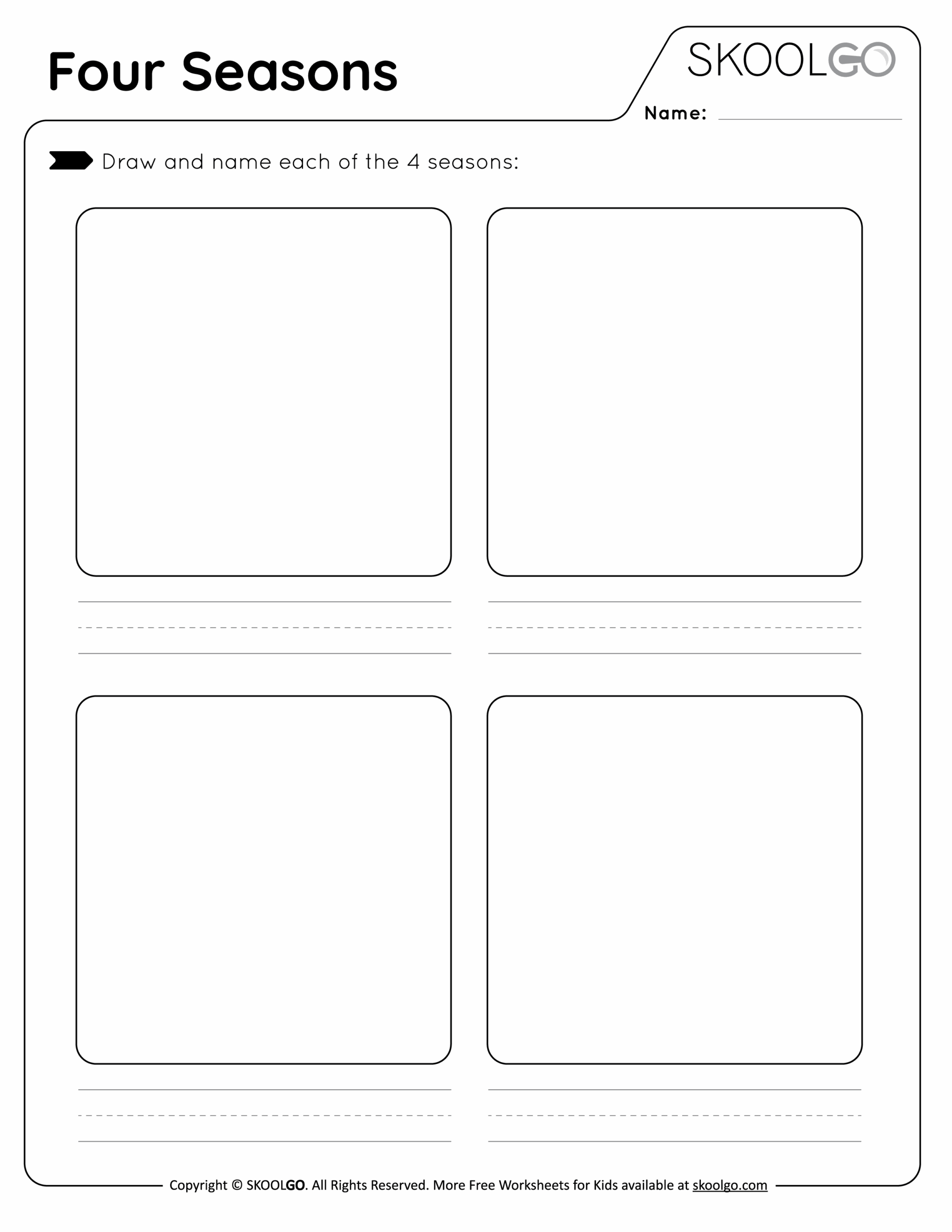 Four Seasons Free Worksheet SKOOLGO Four Seasons Free Worksheet SKOOLGO