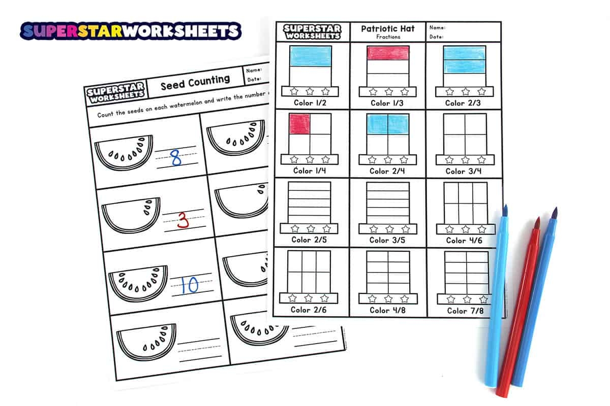 Fourth Of July Worksheets Superstar Worksheets