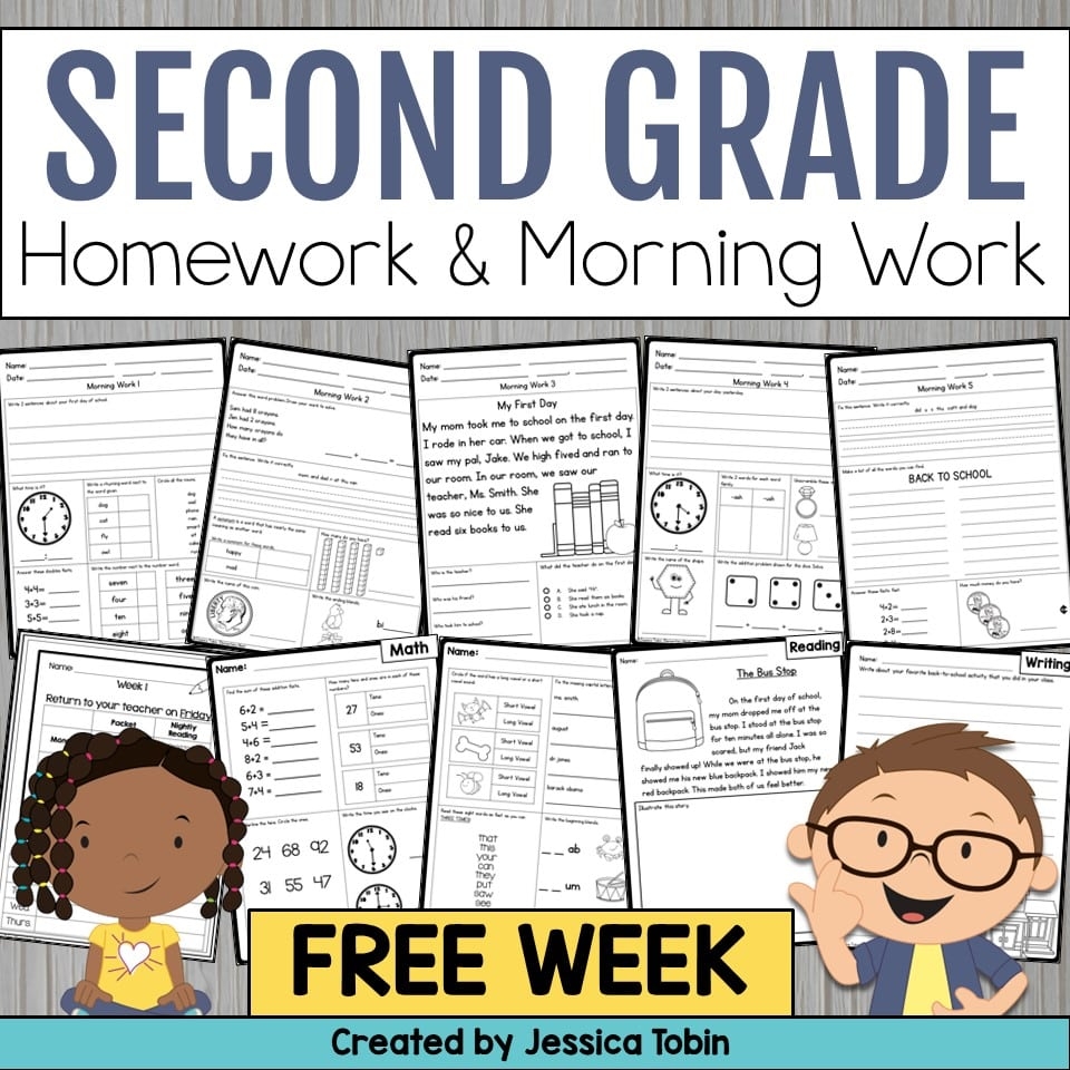 2nd Grade Morning Worksheets Free Printables