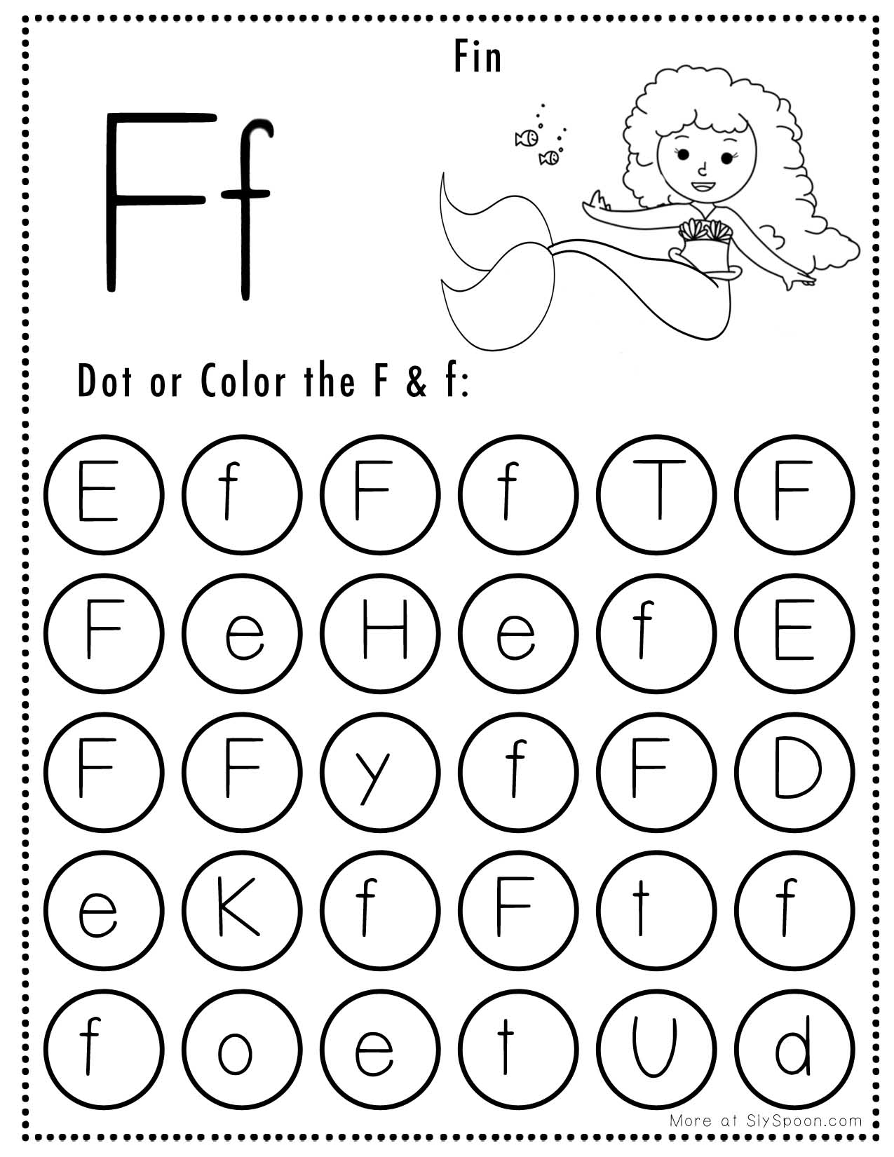 Free Alphabet Do A Dot Printables Worksheets Letter F Mermaid Worksheets Library Free Alphabet Do A Dot Printables Worksheets Letter F Mermaid Worksheets Library