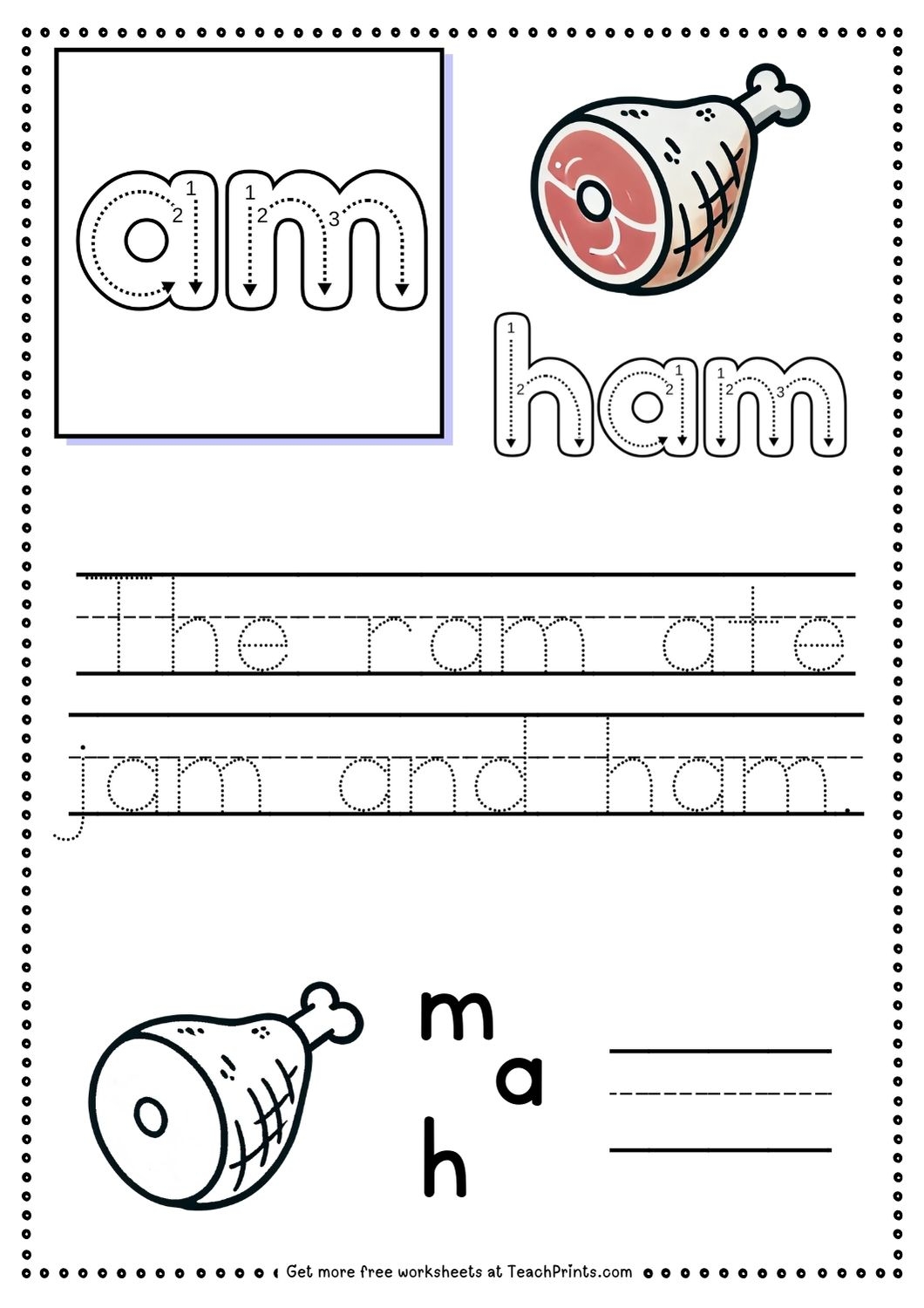 Free Printable Am Family Worksheets