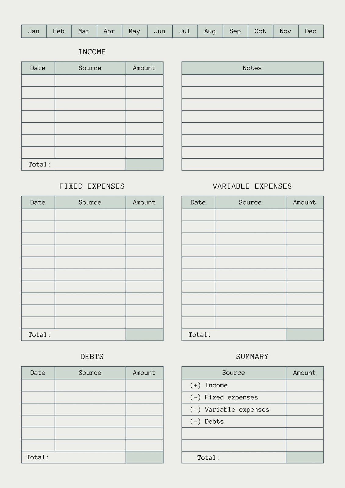 Free Printable Financial Planning Worksheets Free Printable Financial Planning Worksheets