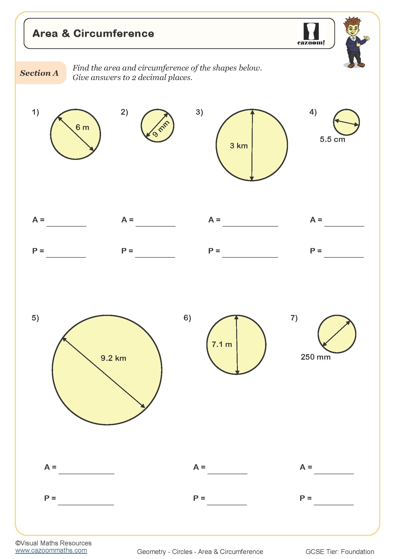 Free Area And Circumference Worksheet Download Free Area And Circumference Worksheet Png Images Free Worksheets On Clipart Library