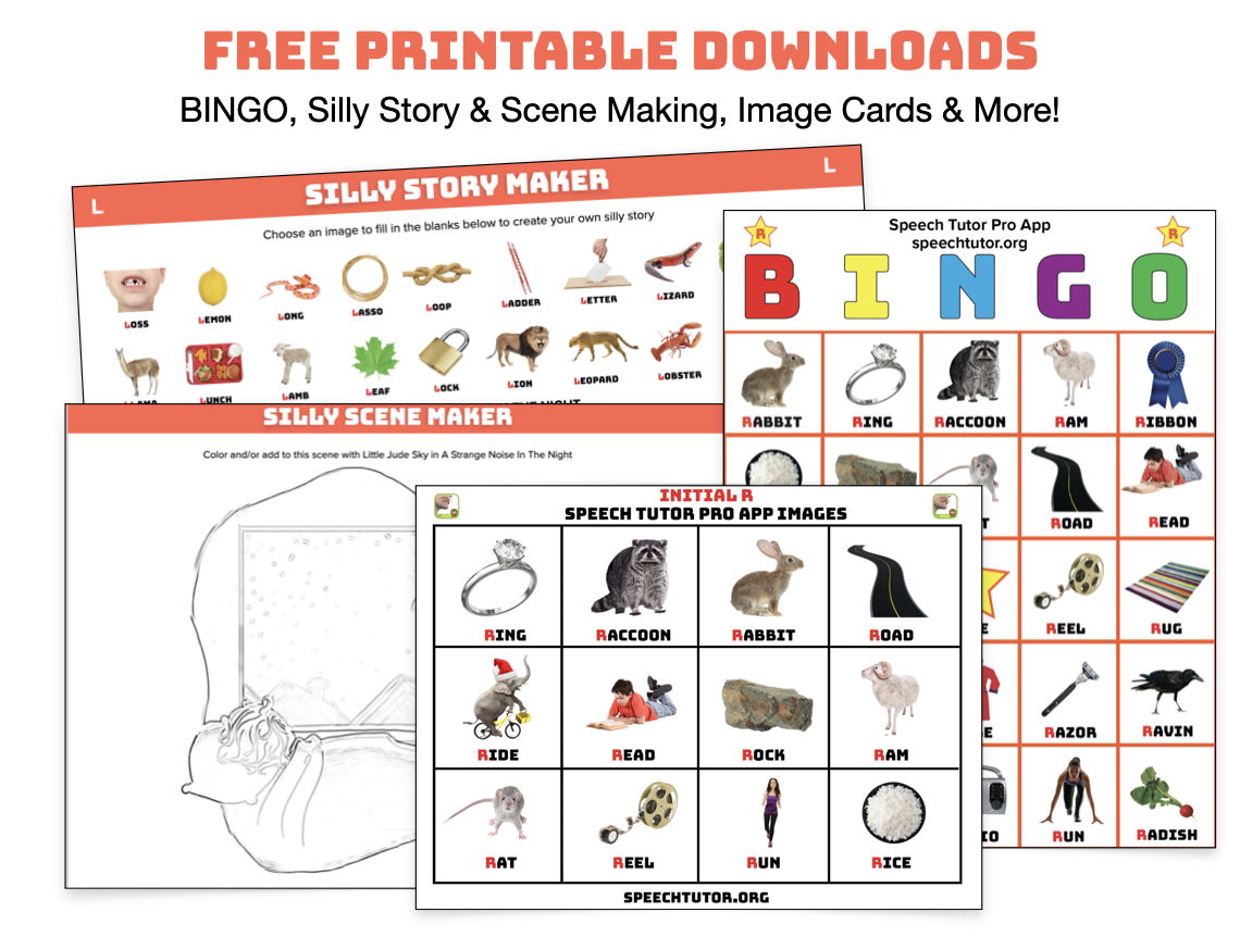 Free Articulation Printable Images U0026 Worksheets Speech Tutor