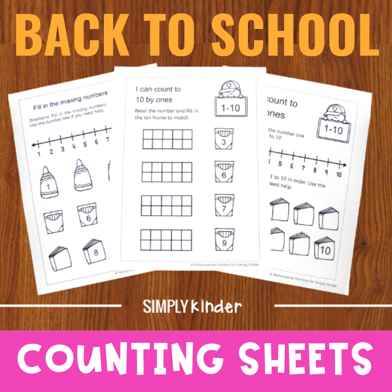 Number Line Worksheets For Kindergarten Free